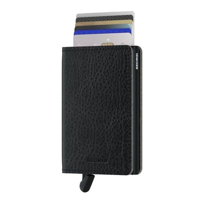 Secrid Slimwallet - Vegetable Tanned Leather - Black/Black, , medium