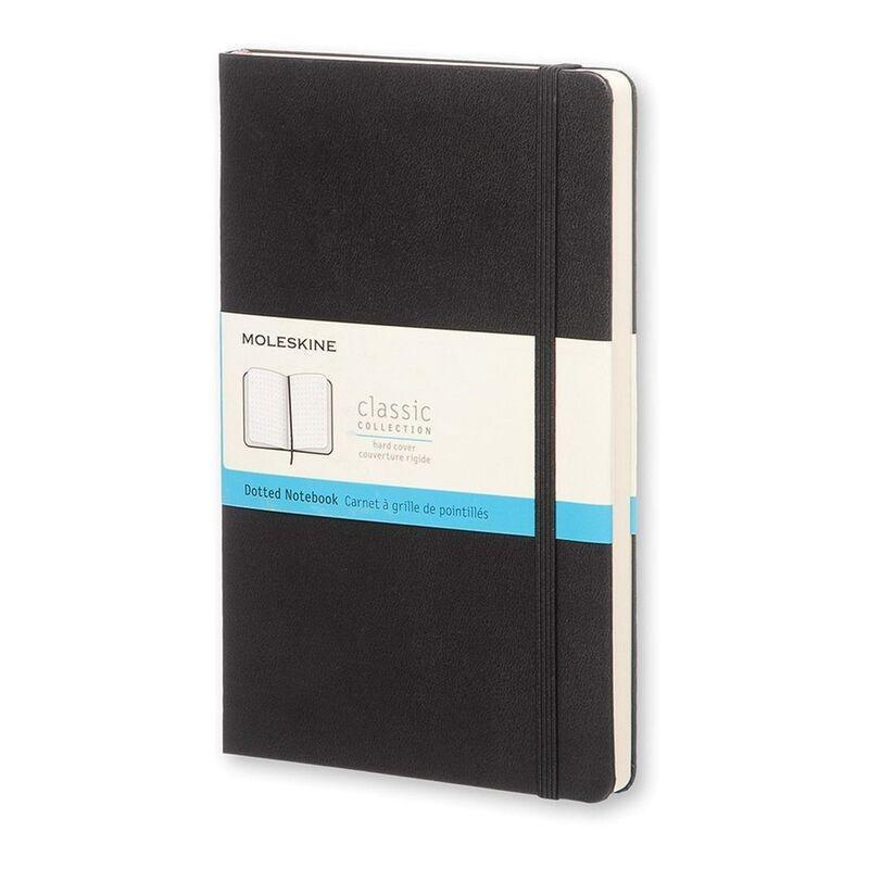 Moleskine Dotted Hard Notebook Large - Black, , medium