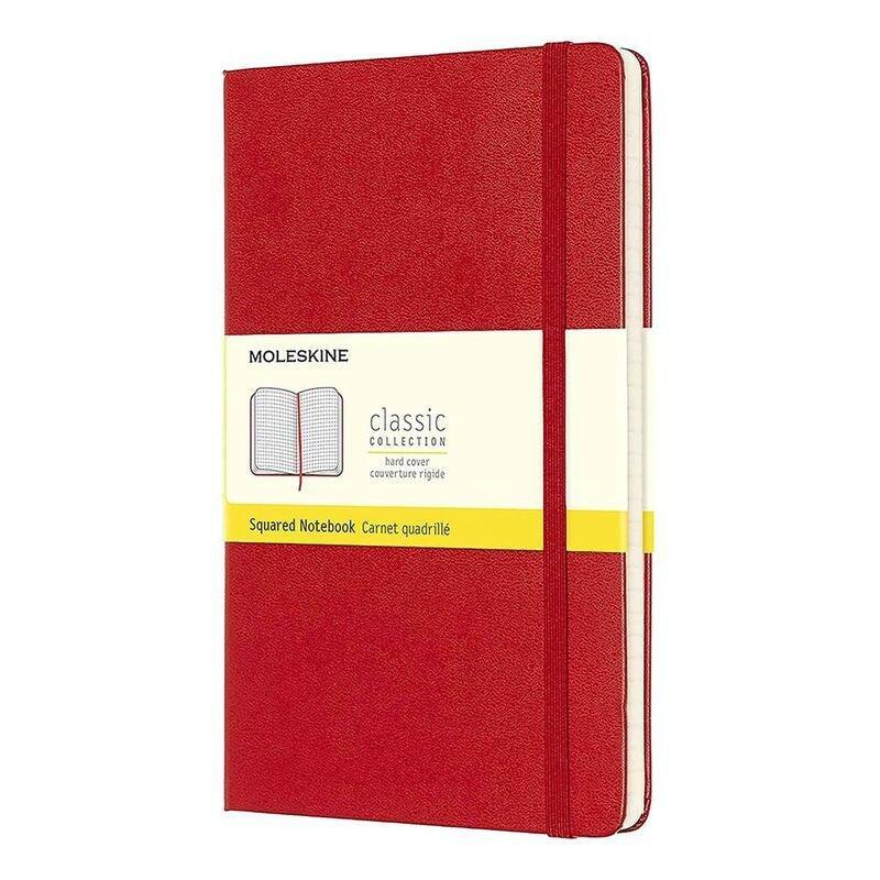 Moleskine Squared F2 Notebook Large - Red, , medium
