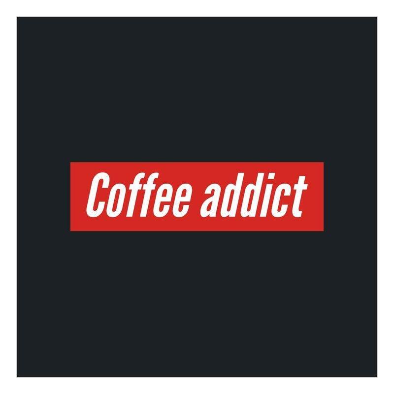 Three Monkeys Concepts Coffee Addict Sticker (5.5 x 5.5cm), , large image number 0