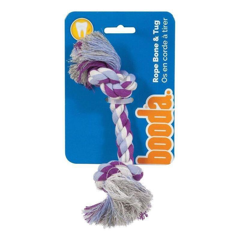 Booda Dog Toy 2Knot Rope Bone Extra-Small - Multicolor, , large image number 0