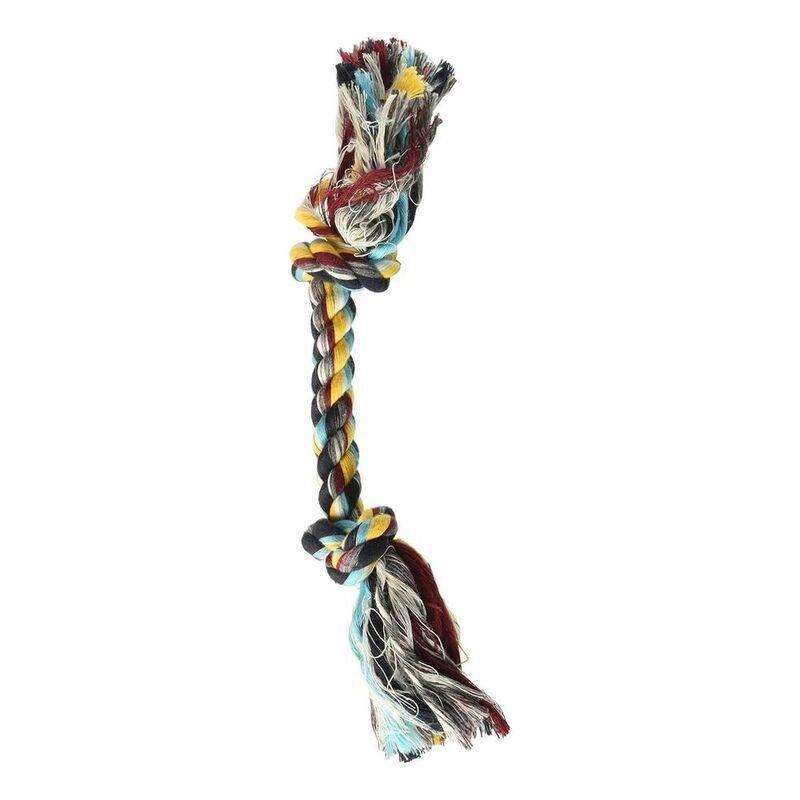 Booda Dog Toy 2Knot Rope Bone Small - Multicolor, , large image number 0