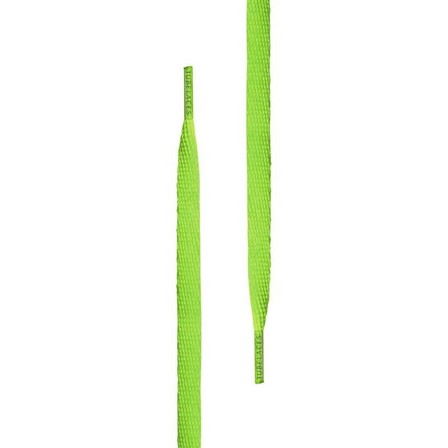 TUBELACES - Tubelaces White Flat Unisex Shoelaces Neongreen 120 cm