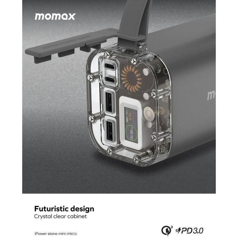 Momax iPower Stone Mini 100W Portable Power Station - Silver, , large image number 2
