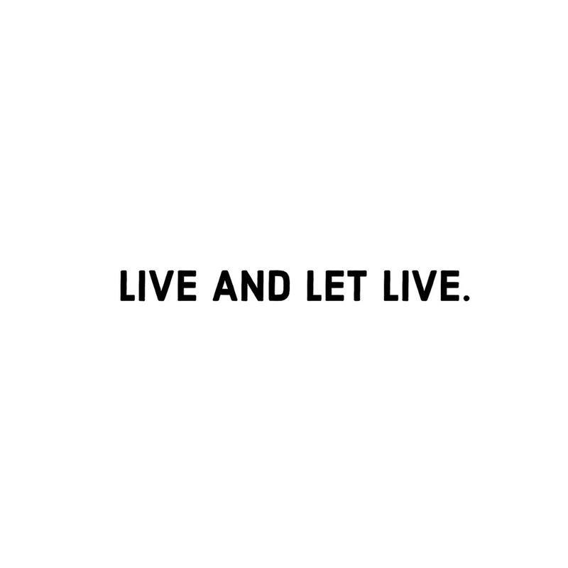 Three Monkeys Concepts Live Let Live Sticker, , large image number 0