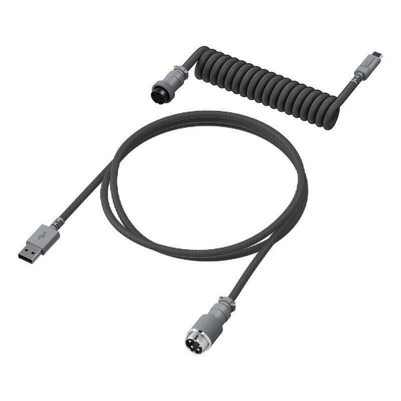 HyperX Coiled Cable - Gray - 1.37m, , large image number 0