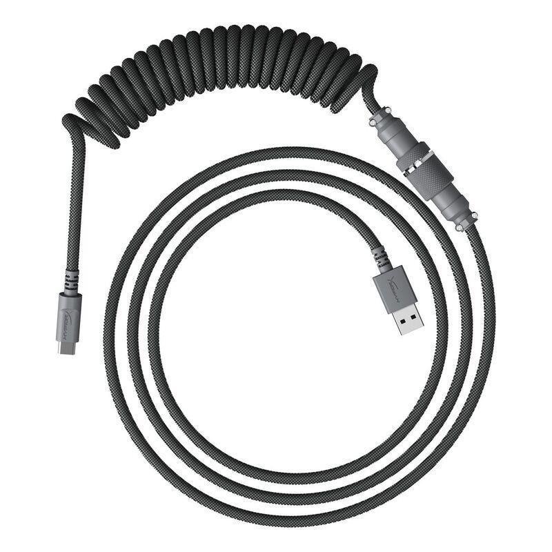 HyperX Coiled Cable - Gray - 1.37m, , large image number 1