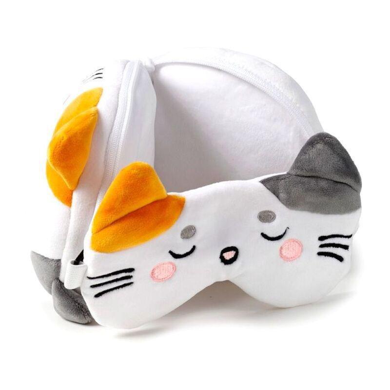 Puckator Lola The Cat Plush Travel Pillow & Eye Mask, , large image number 1