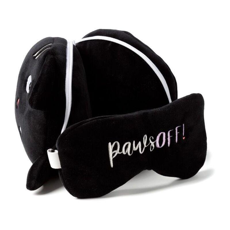 Puckator Feline Cat Travel Pillow & Eye Mask, , large image number 1