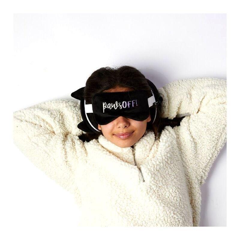 Puckator Feline Cat Travel Pillow & Eye Mask, , large image number 2