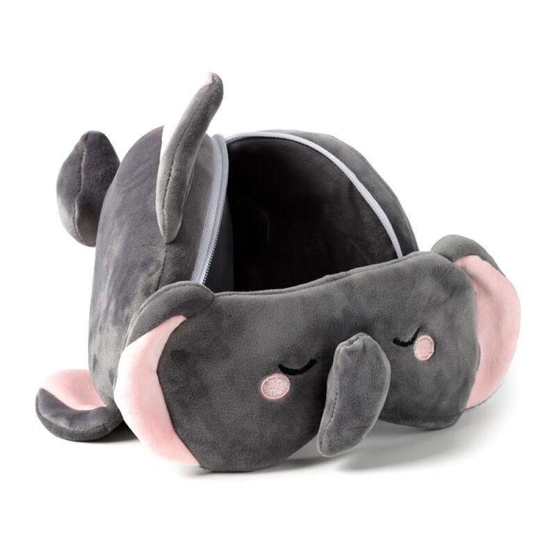 Puckator Janu The Elephant Plush Travel Pillow & Eye Mask, , large image number 1