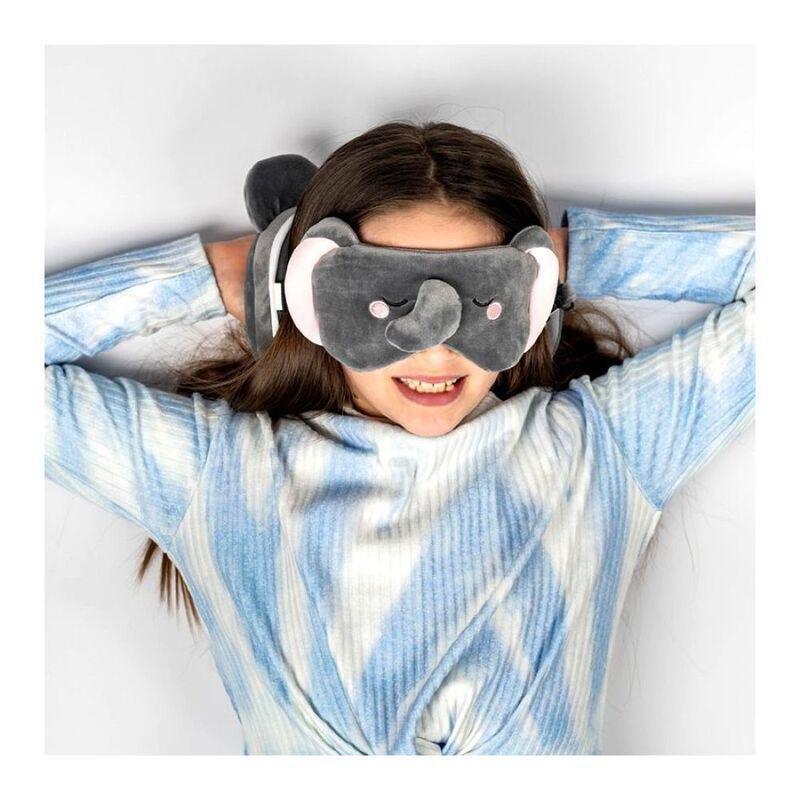 Puckator Janu The Elephant Plush Travel Pillow & Eye Mask, , large image number 2