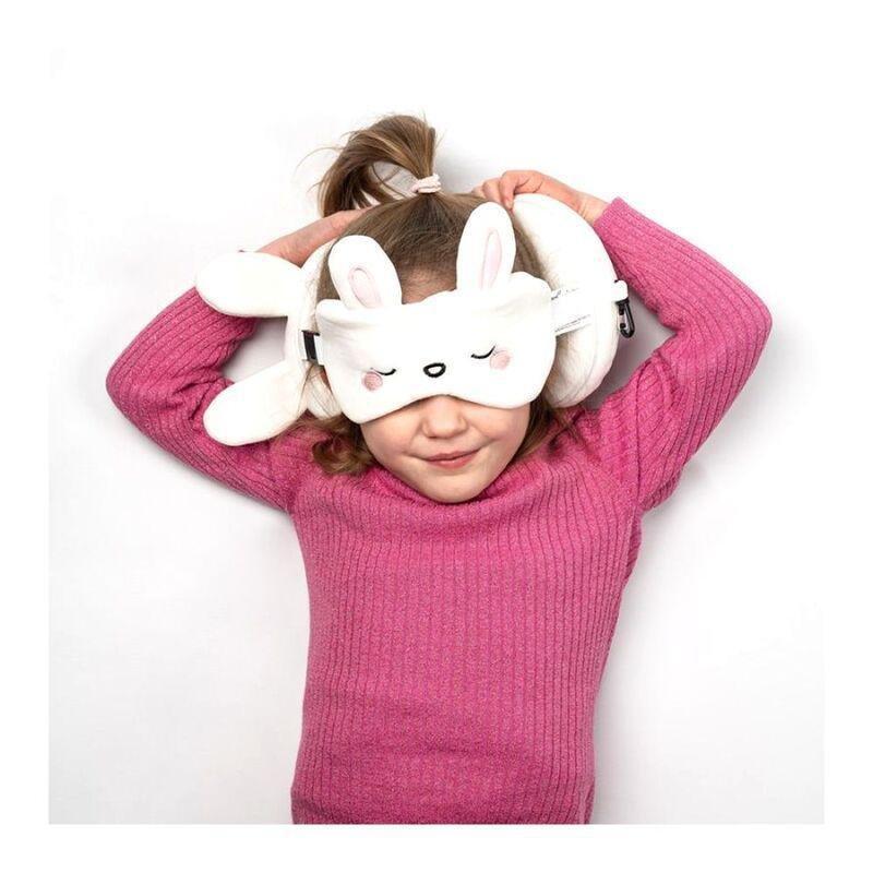 Puckator Frances The Rabbit Plush Travel Pillow & Eye Mask, , large image number 1