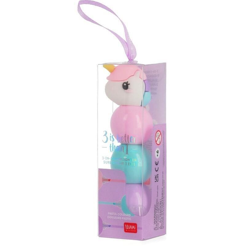 LEGAMI - Legami 3-in-1 Highlighter - Unicorn