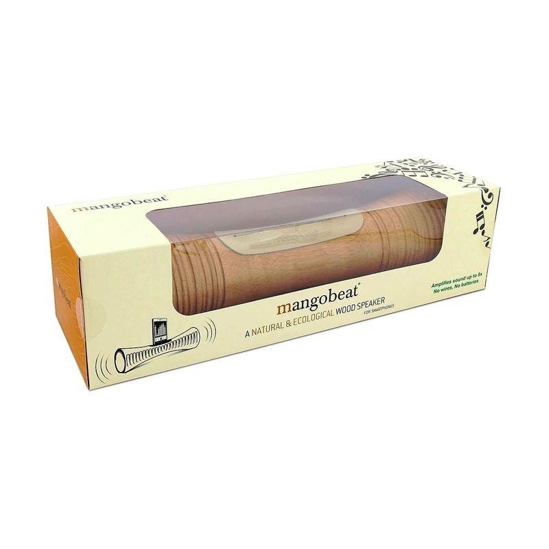 Mangobeat Acoustic Speaker for Smartphones - Striped - 35cm - Natural, , large image number 1