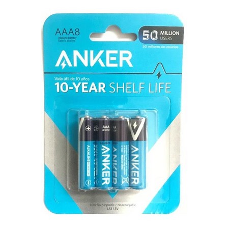 ANKER - Anker AAA Alkaline Batteries (Pack of 8)