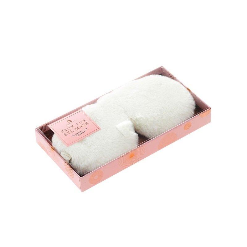 Aroma Home Cream Faux Fur Range Eye Mask, , large image number 1