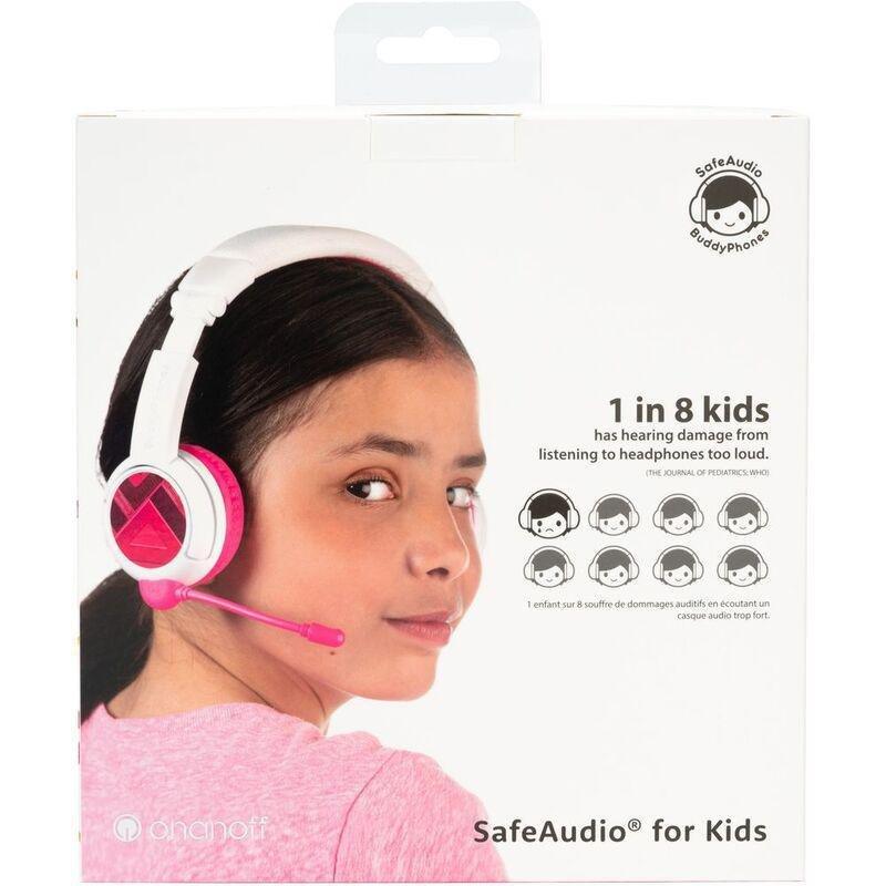 BuddyPhones SchoolPlus Wireless Kids Headphones - Pink, , large image number 3