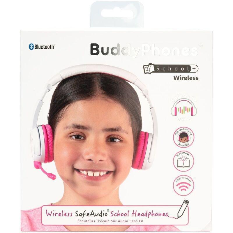 BuddyPhones SchoolPlus Wireless Kids Headphones - Pink, , large image number 4
