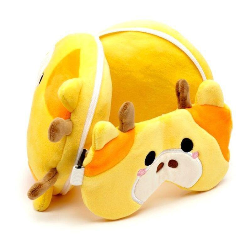 Puckator Giraffe Plush Travel Pillow & Eye Mask, , large image number 1