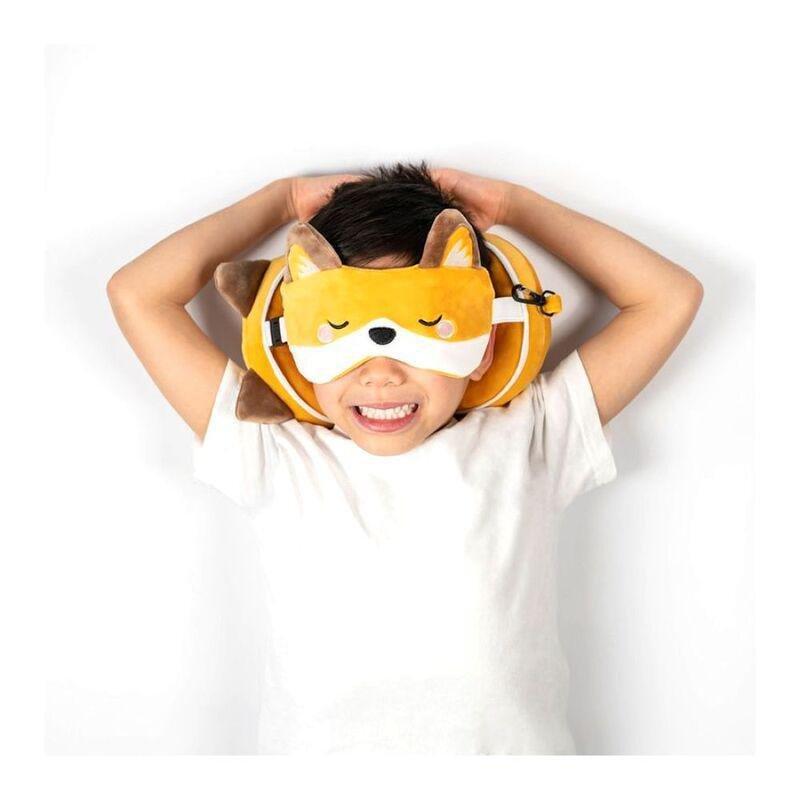 Puckator Finnick The Fox Plush Travel Pillow & Eye Mask, , large image number 2