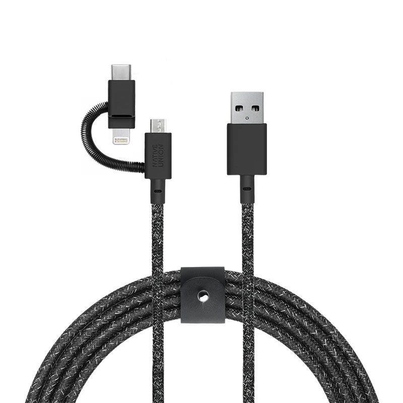 Native Union Belt 3-in-1 Cosmos Lightning/Micro/Type-C Cable 2m, , large image number 1