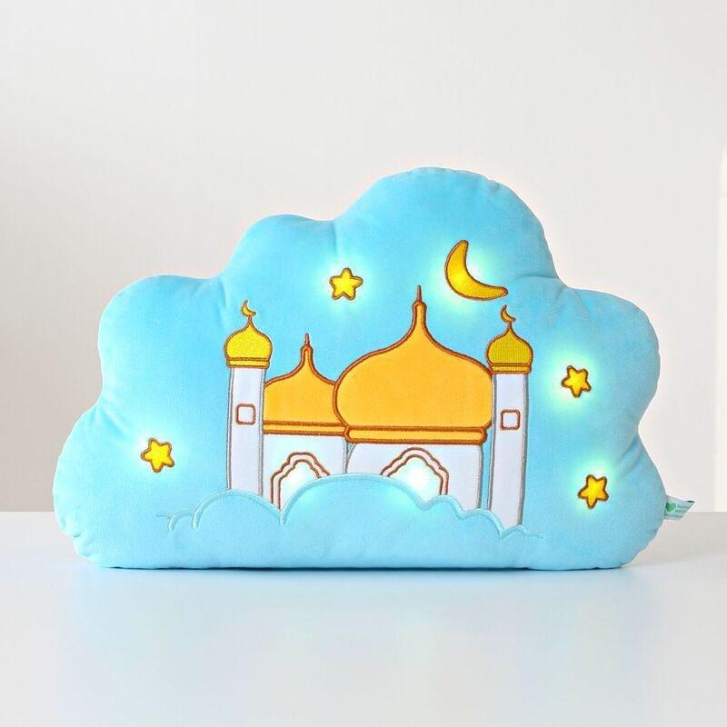 Hilalful Sky Mosque Talking Quran Pillow - Blue, , large image number 1