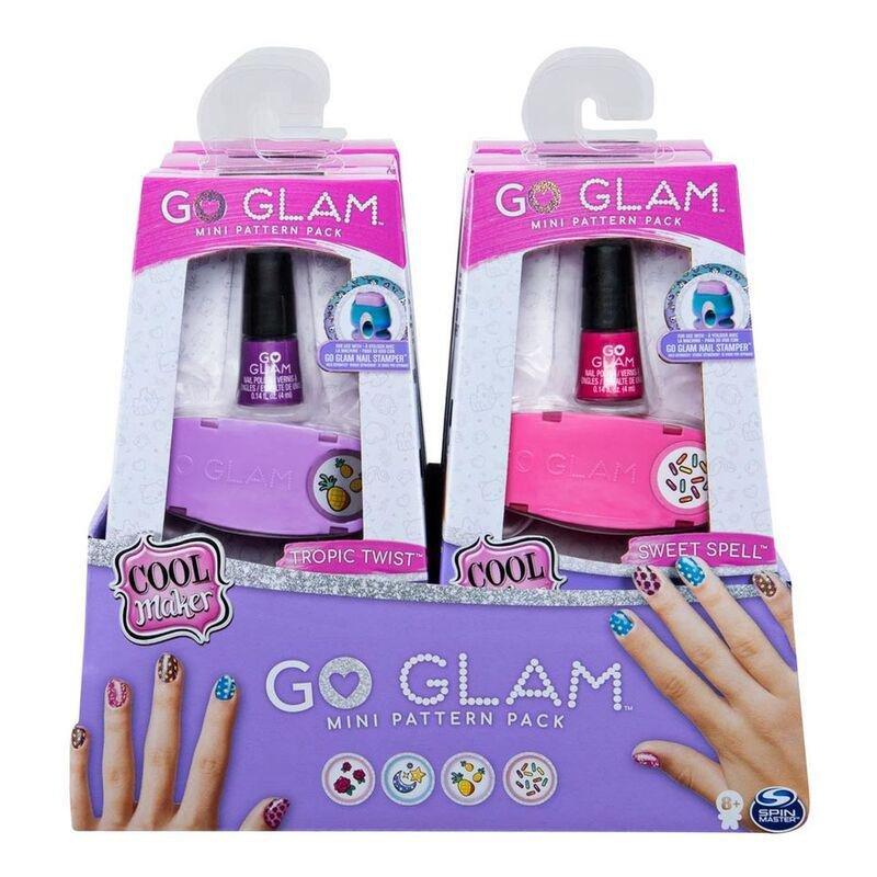 Cool Maker, recharge de mini coffret de motifs Tropic Twist GO GLAM,  décorez 25 ongles avec la machine GO GLAM Nail Stamper