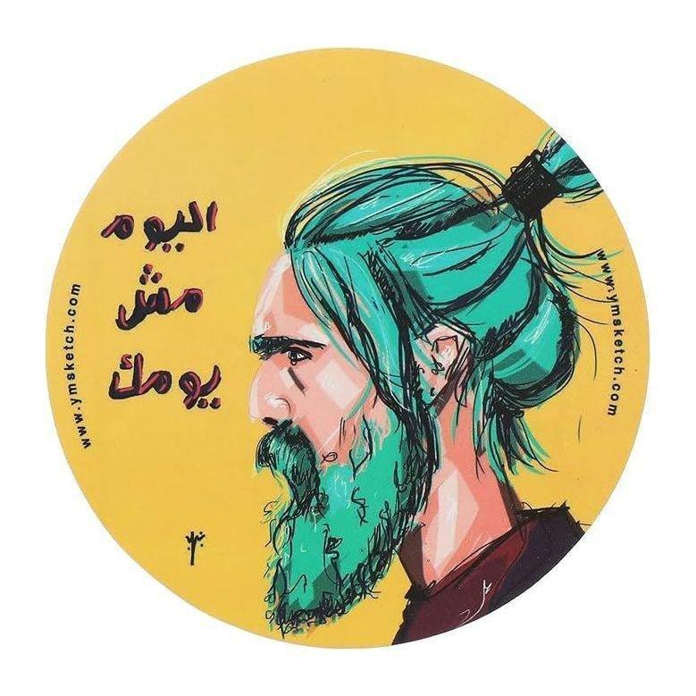 YM Sketch Mesh Yomak Sticker (13 cm), , medium