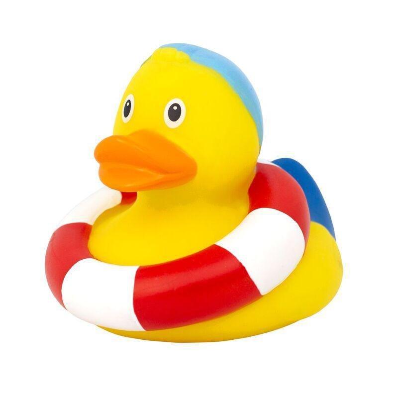 Lilalu Swimmer Rubber Duck - Small, , large image number 0