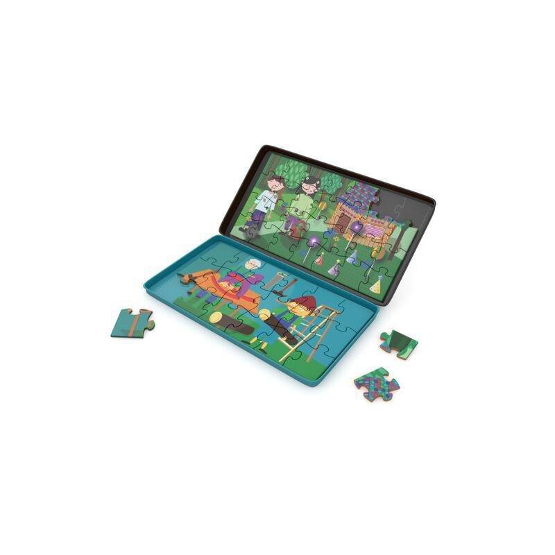 The Purple Cow Magnetic Fairy Tale Puzzles Pinocchio & Hansel & Gretel Travel Game, , large image number 0
