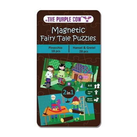 THE PURPLE COW - The Purple Cow Magnetic Fairy Tale Puzzles Pinocchio & Hansel & Gretel Travel Game