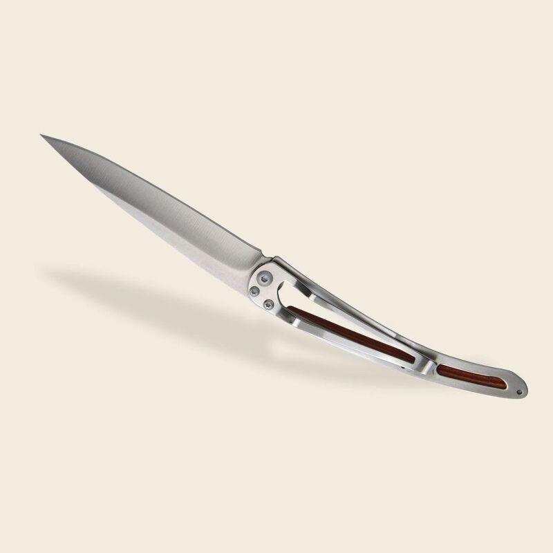 Deejo 37G Pocket Knife - Coral Wood/Lion (Grey), , large image number 4