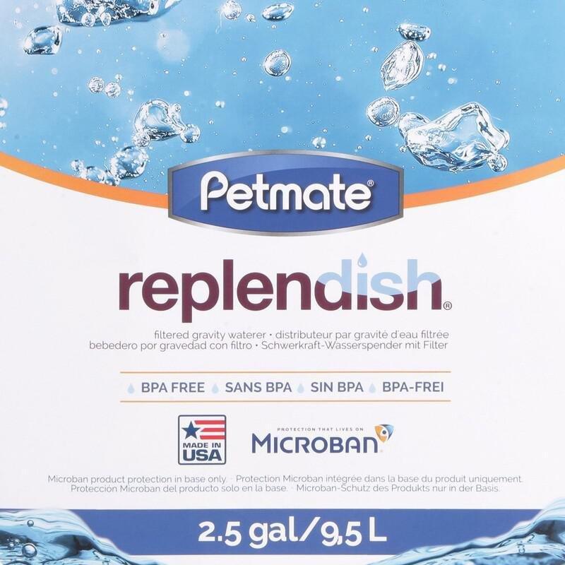 Petmate Replendish 2.5 Gal Water with Microban - Pearl Silver Grey, , large image number 1