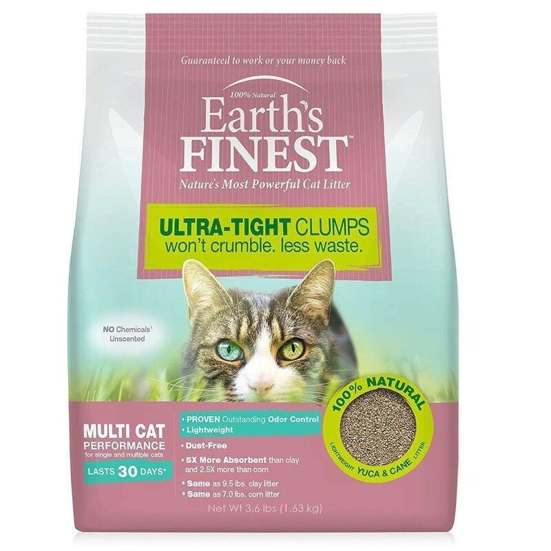 Four Paws Earth's Finest Cat Litter - Premium Clumping - Lightweight - Absorbent Formula 3.6 Pounds, , large image number 0