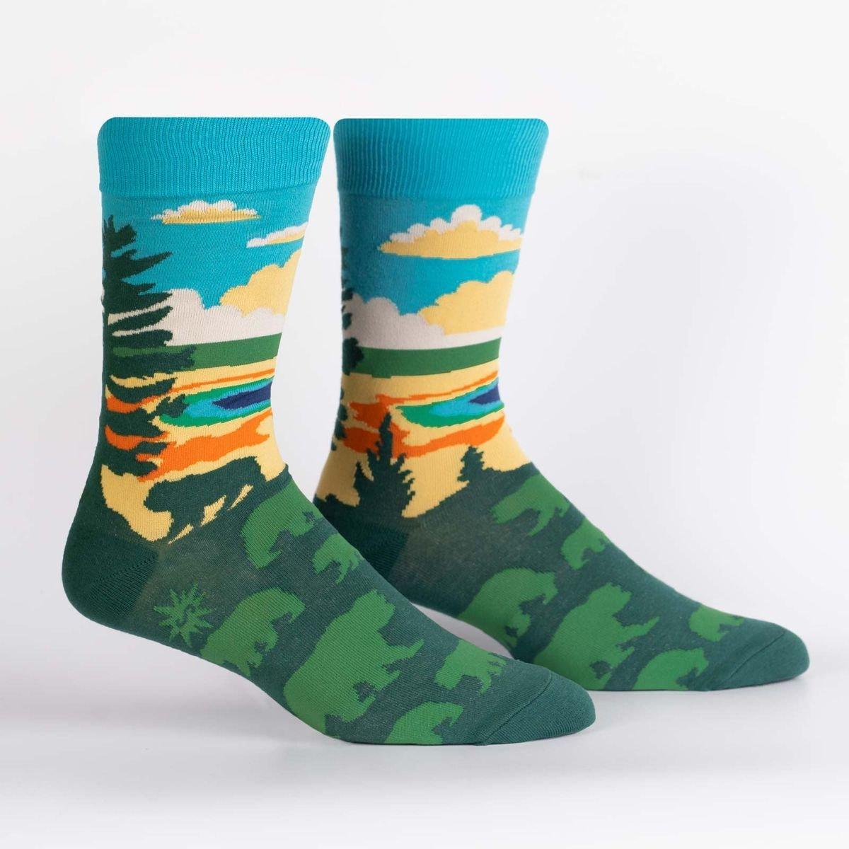 Sock It To Me Men's Crew Grand Prismatic Socks, , large image number 0
