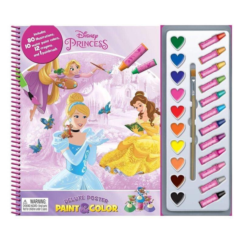 Disney Princess Deluxe Poster Paint and Crayon | Phidal, , medium