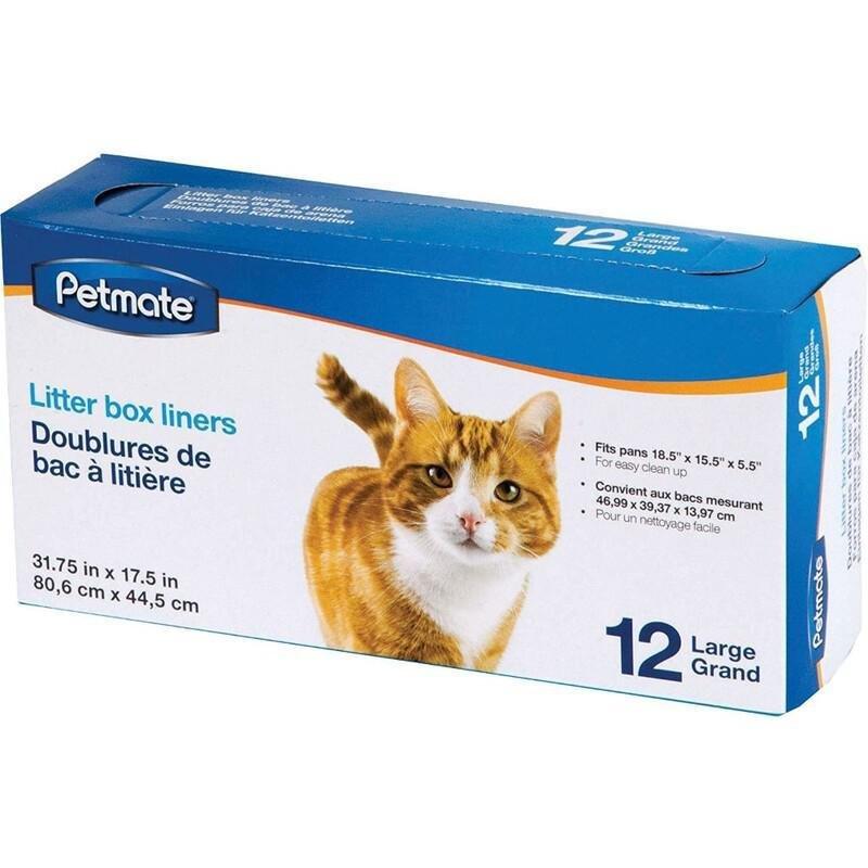 Petmate Boxed Cat Litter Pan Liners 12 Count Large, , large image number 0
