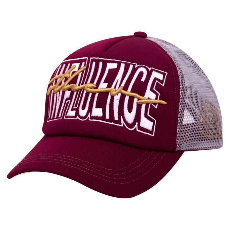 B180 Influnce Unisex Trucker Cap Maroon+White, , large image number 0