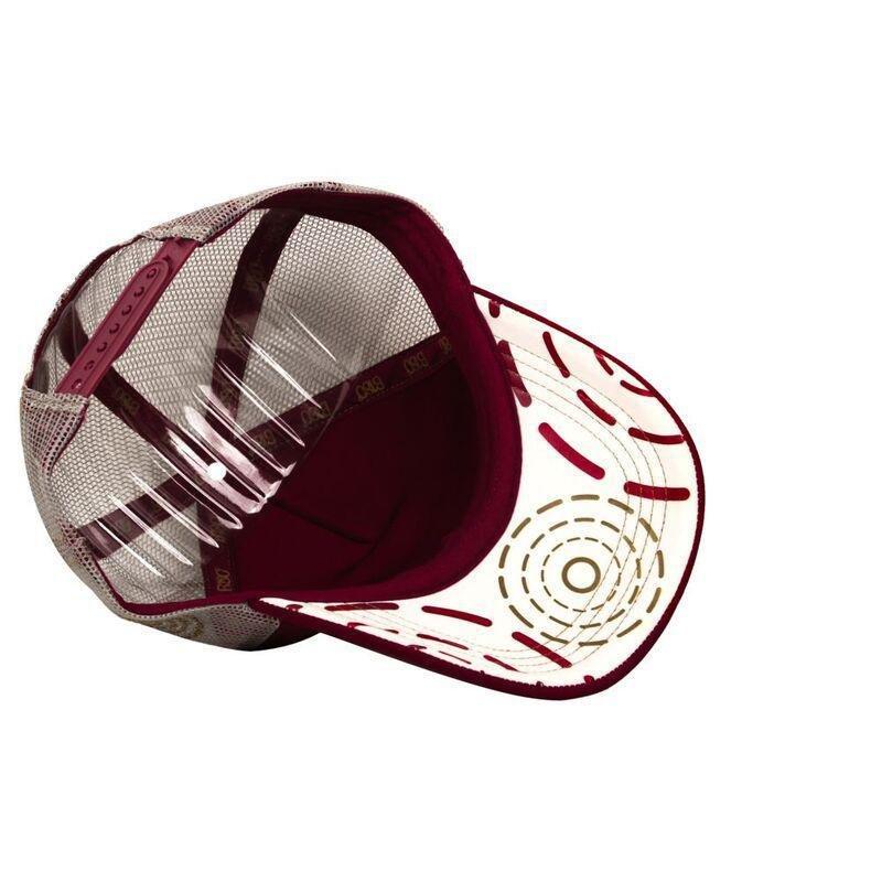 B180 Influnce Unisex Trucker Cap Maroon+White, , large image number 2