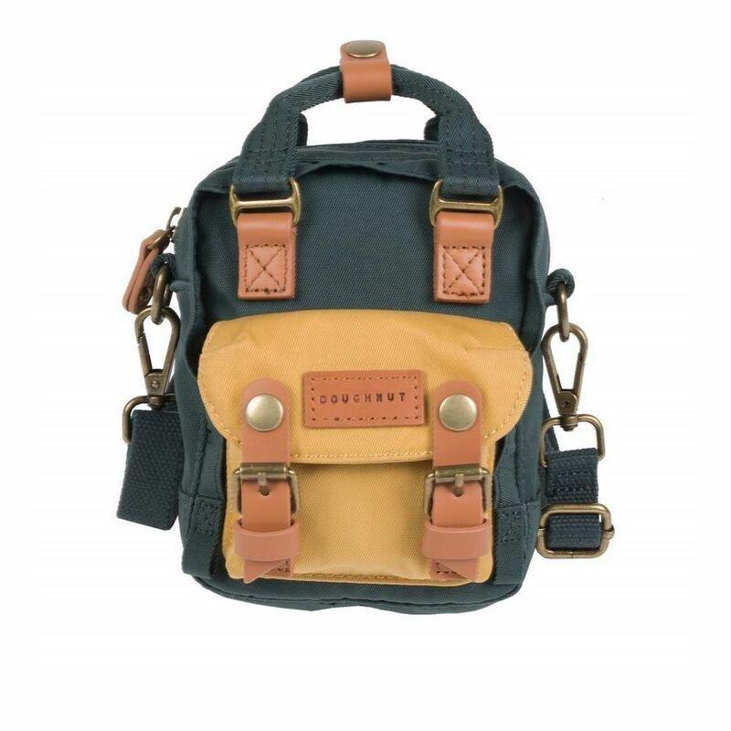 Doughnut Macaroon Tiny Slate Green x Yellow Crossbody Bag, , large image number 0