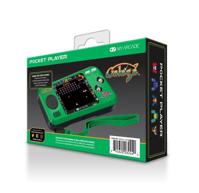 My Arcade Galaga Pocket Player Green, , large image number 1
