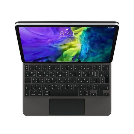 APPLE - Apple Magic Keyboard for iPad Pro 11-inch (4th generation) and iPad Air (5th generation) - Arabic - Black