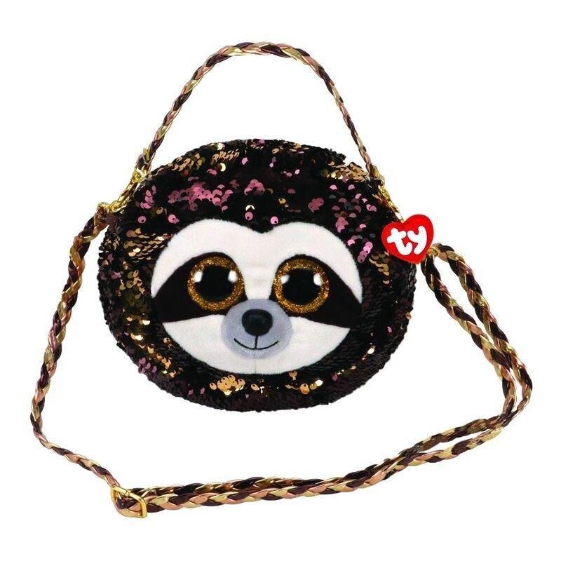 Ty Fashion Sequin Dangler Brown Purse, , large image number 0