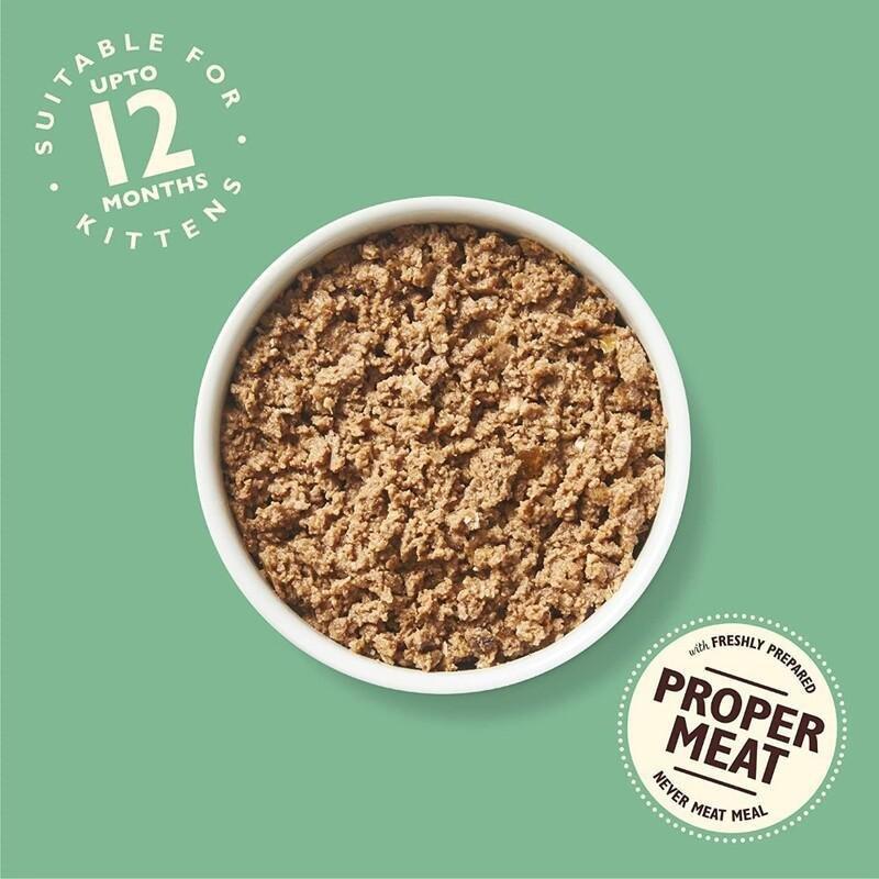 Lily's Kitchen Chicken Cod & Salmon Pate Kitten Wet Food (85G), , large image number 1