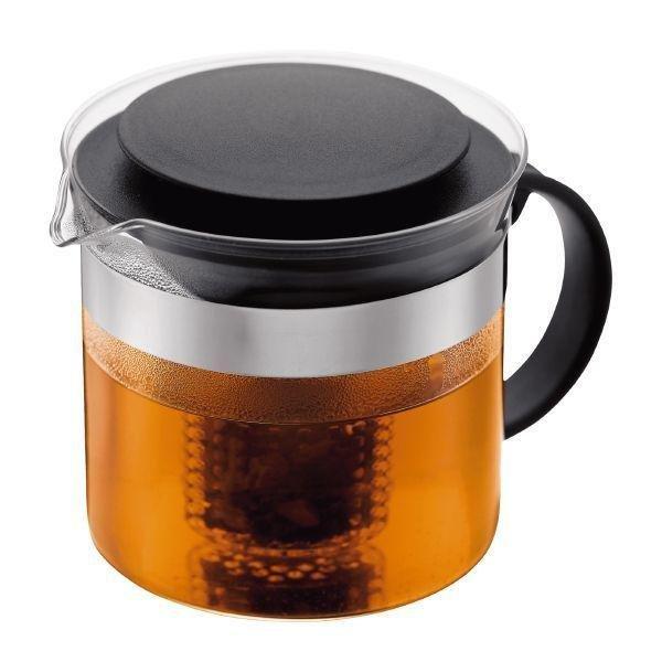 Bodum Bistro Nouveau Tea Pot With Black Lid 1.0L, , large image number 0