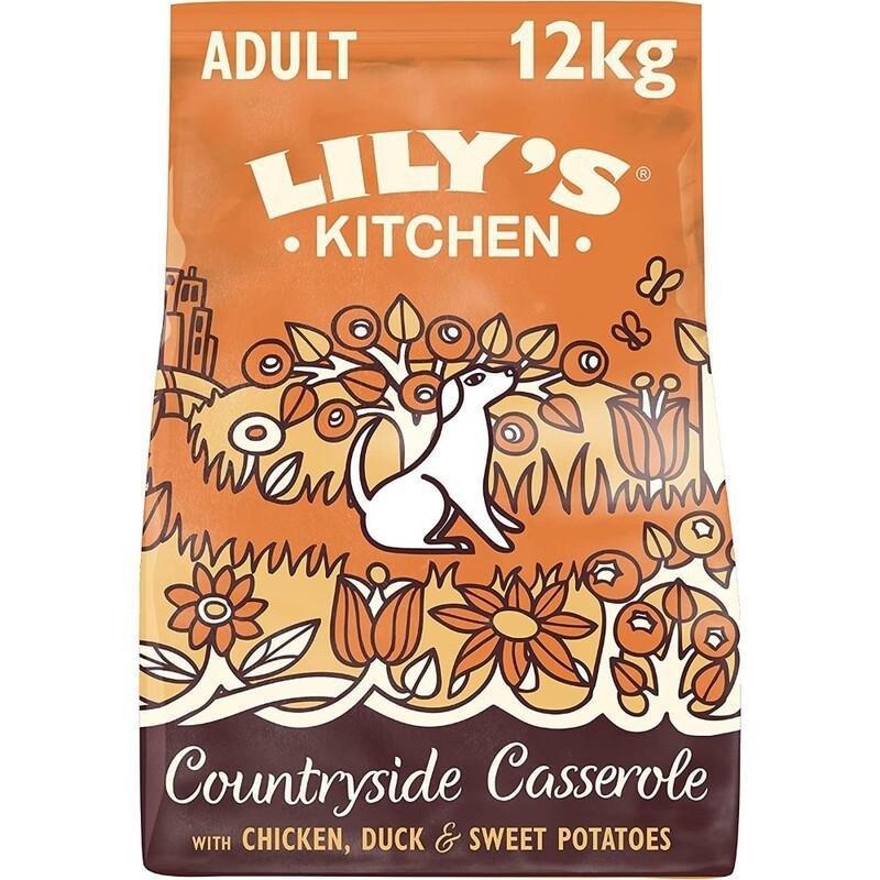 Lily's Kitchen Countryside Casserole with Chicken - Duck & Sweet Potatoes Adult Dry Dog Food (12Kg), , medium