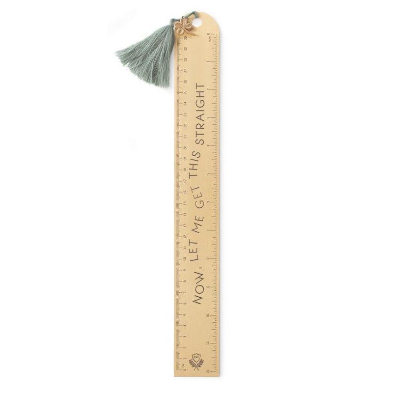 Designworks 12 Inch Gold Ruler Now Let Me Get This Straight, , large image number 0