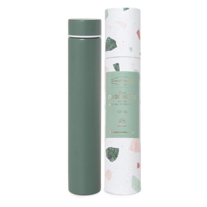 Designworks Slim Flask Bottle Terrazzo Green Bottle, , large image number 1