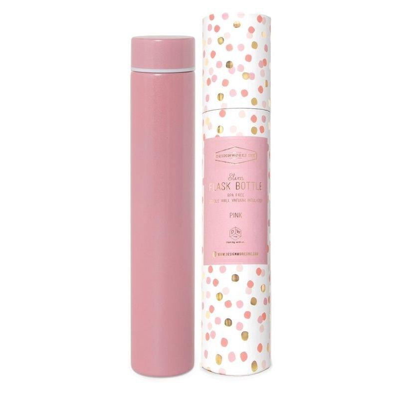 Designworks Slim Flask Bottle Confetti Pink Bottle, , large image number 1